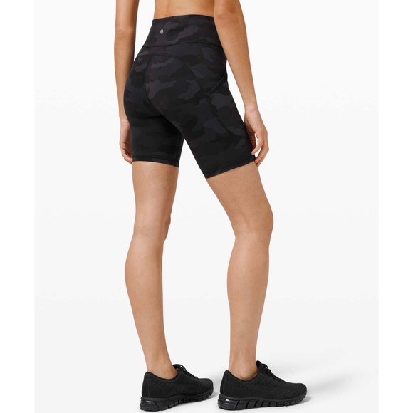 Lululemon Pants - Lululemon Shorts Wunder Train 8" High Rise biker running active Camo Size 4